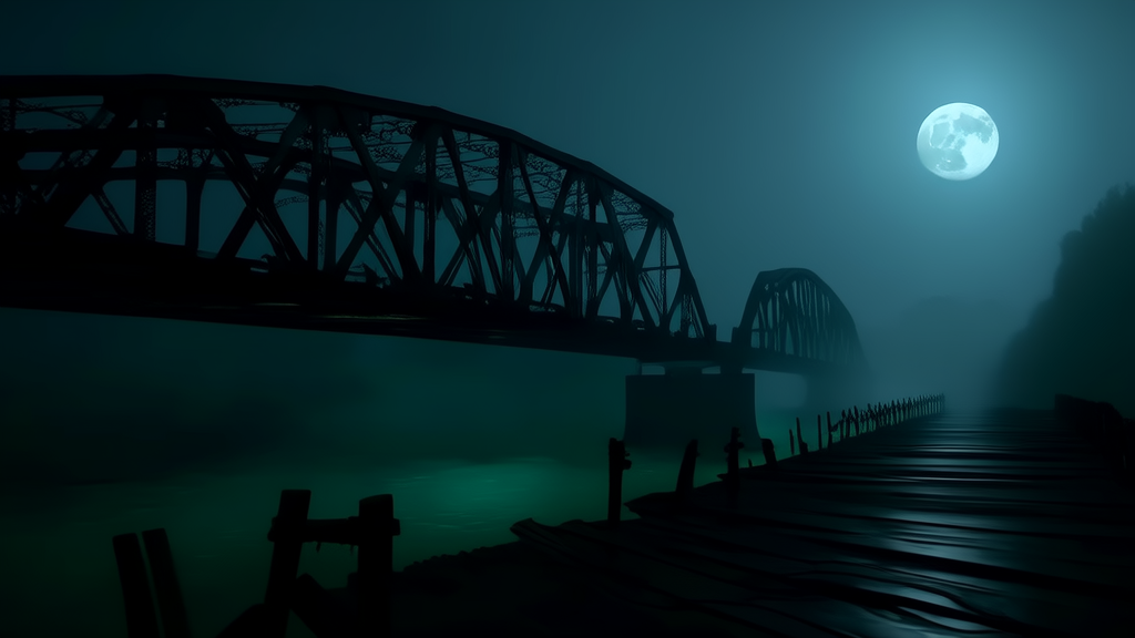 Whispers of the Forgotten Bridge: A Secret Never Meant to Be Heard - Weird Tales Illustration