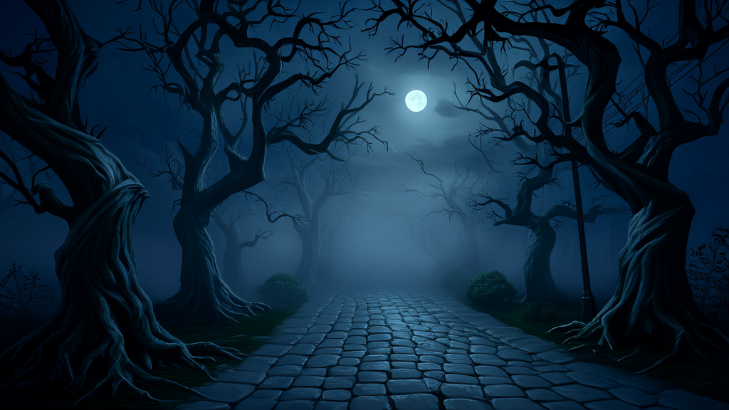 Whispers of the Wraithling in Elmsworth's Foggy Shadows - Weird Tales Illustration