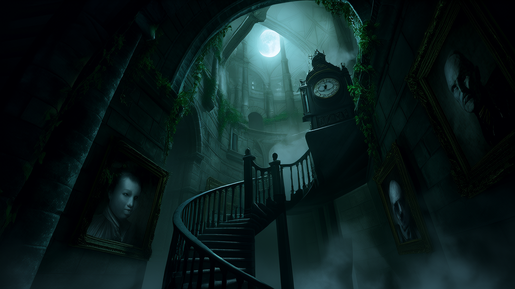 钟楼梦魇：无面人低语的真相 - Weird Tales Illustration
