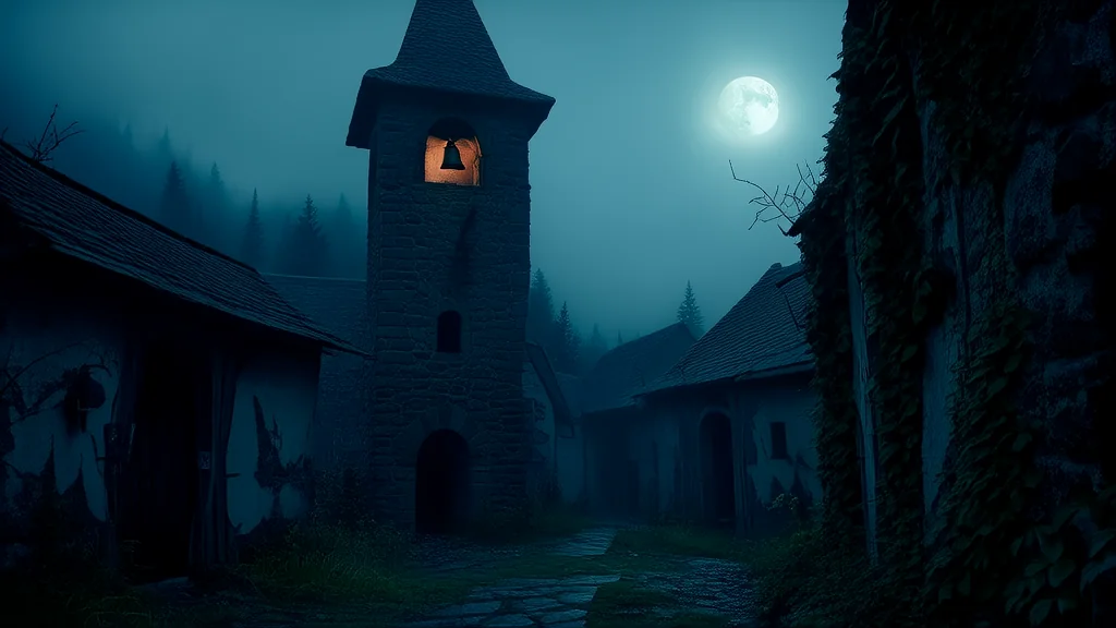 钟楼低语：通往异界的钟声 - Weird Tales Illustration