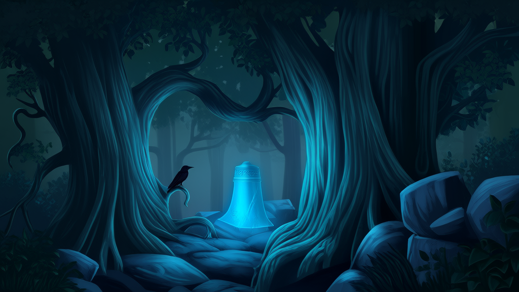 The Bell Beneath the Roots of Elmhollow and the Silence That Followed Each Autumn Equinox - Weird Tales Illustration