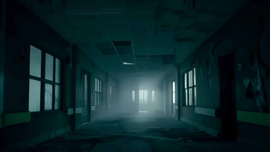 The Forgotten Hospital Where Shadows Whispered and Souls Never Left - Weird Tales Illustration