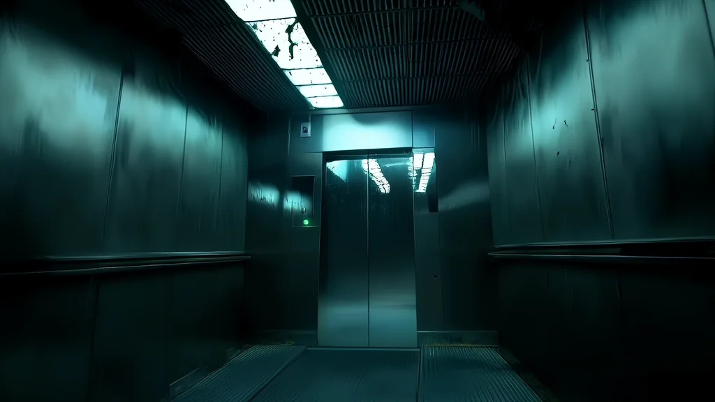 Elevator 7: The Silence Between Floors - Weird Tales Illustration