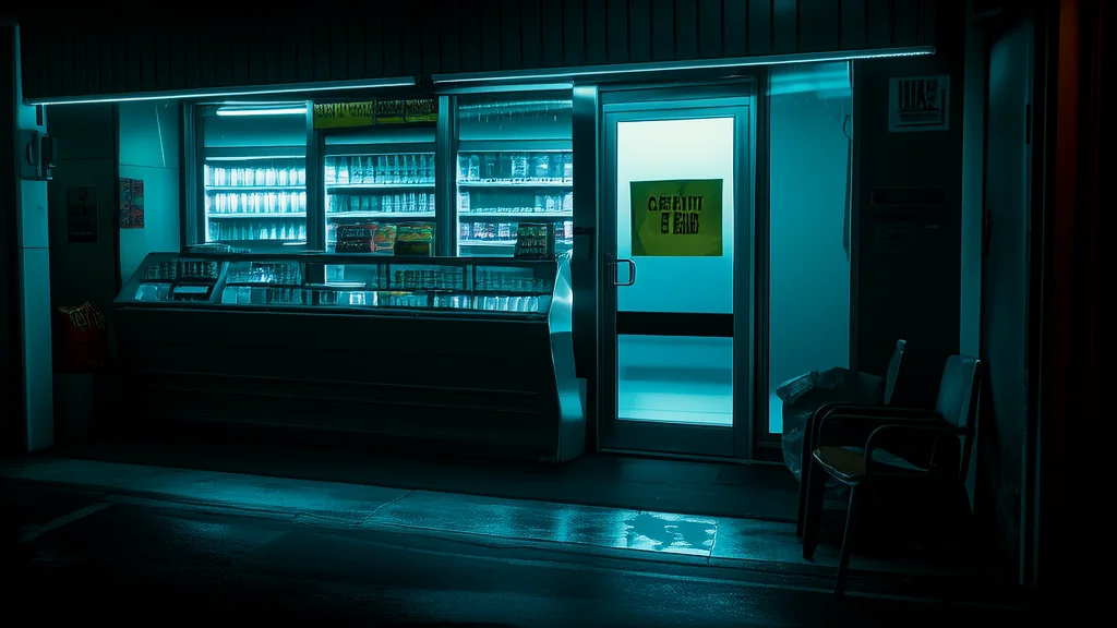 深夜便利店的神秘收银台 - Weird Tales Illustration
