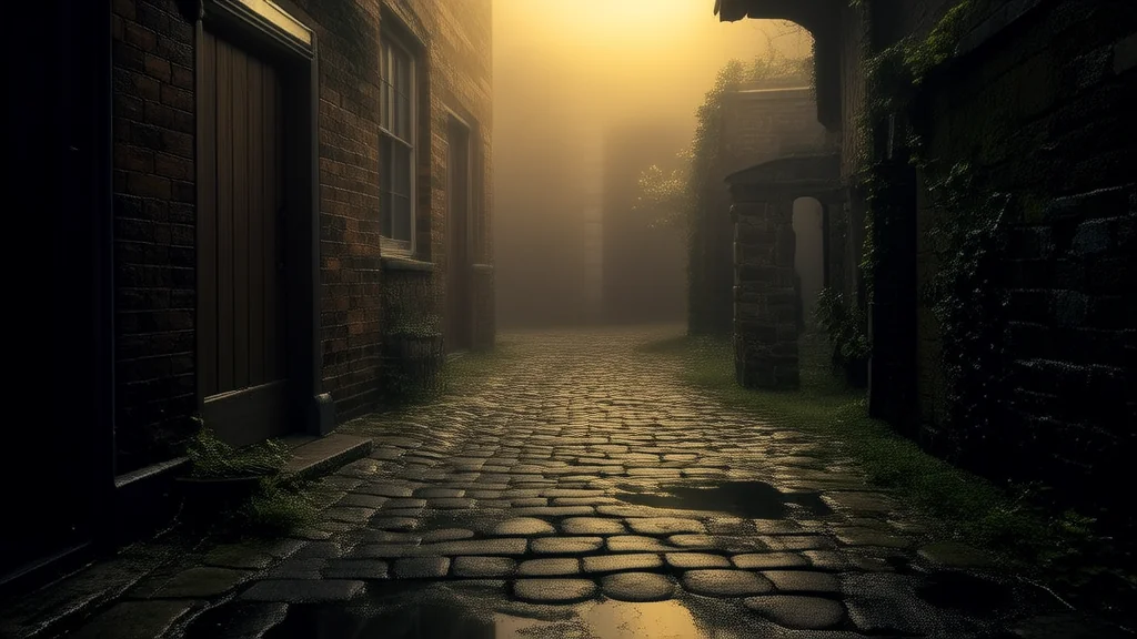 迷雾巷的邮递员与消失的女人 - Weird Tales Illustration