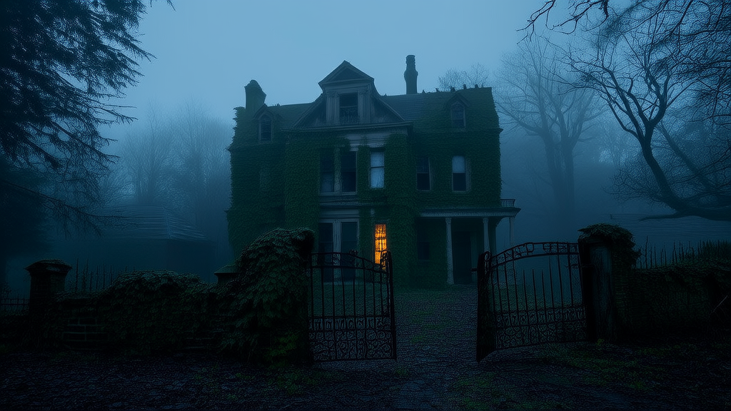 The Forgotten Mansion and the Secret That Whispered from the Shadows - Weird Tales Illustration