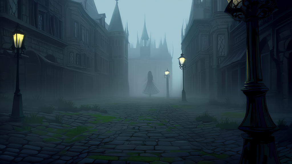 The Whispered Letter and the Shadow of the Veiled Circle in Eldergrove - Weird Tales Illustration