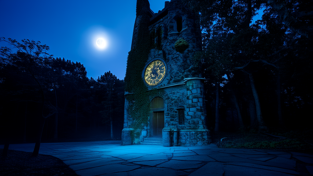The Silent Bell of Blackmoor: A Clock Tower That Never Rang and the Girl Who Listened - Weird Tales Illustration