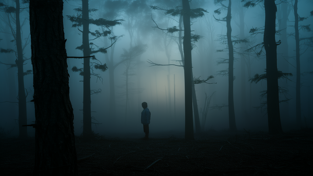 The Boy Who Walked the Mist and Never Returned to Black Hollow - Weird Tales Illustration