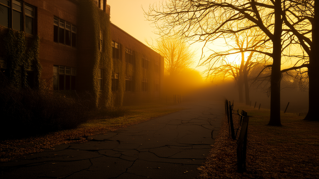 Whispers in the Walls: The Forgotten High School and the Midnight Visitors of October - Weird Tales Illustration