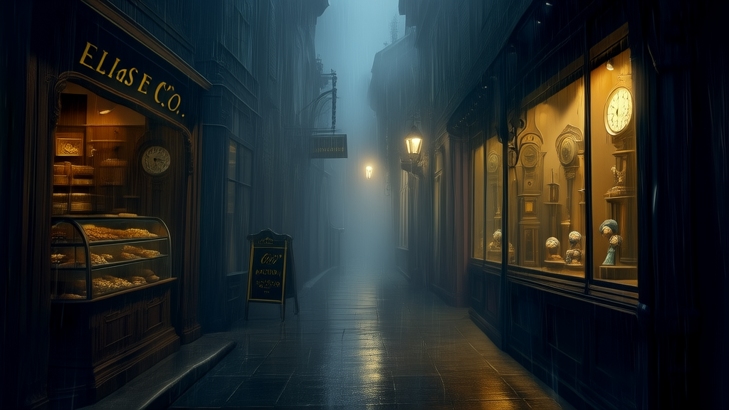 The Mysterious Shop of Endless Elias and the Rainy Afternoon That Changed Everything - Weird Tales Illustration