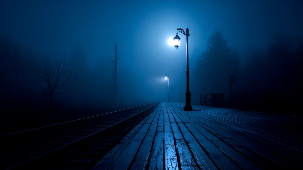 The Midnight Train to the Forgotten Station Where Time Stands Still - Weird Tales Illustration