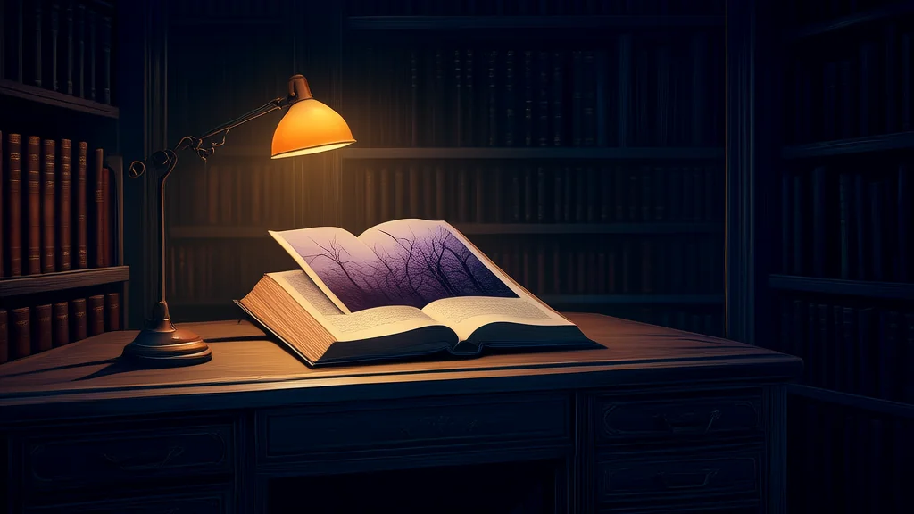 镜界低语：图书馆里的第三种时间 - Weird Tales Illustration