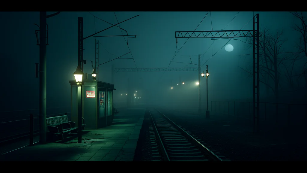 The Midnight Train That Never Arrived and the Secrets It Carried - Weird Tales Illustration