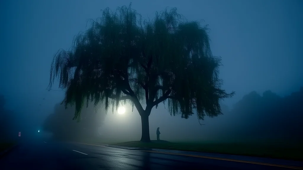 The Whisper of Elm Street at 3:03 AM and the Shadow That Never Moved - Weird Tales Illustration