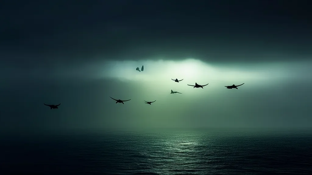 The Mysterious Disappearance of the Black Cats: A Lost Squadron Over the Pacific in 1945 - Weird Tales Illustration