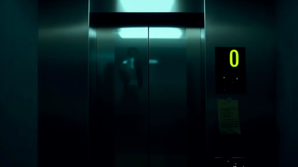 电梯里的镜中人 - Weird Tales Illustration