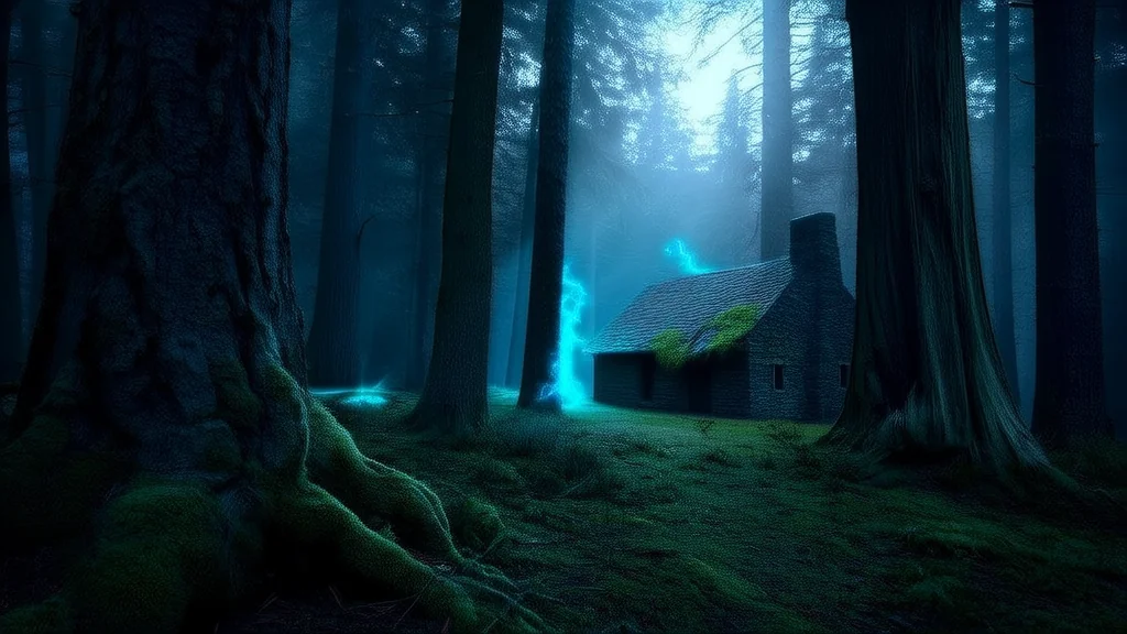 月圆夜莺引她入林，旧屋藏守林人日记 - Weird Tales Illustration