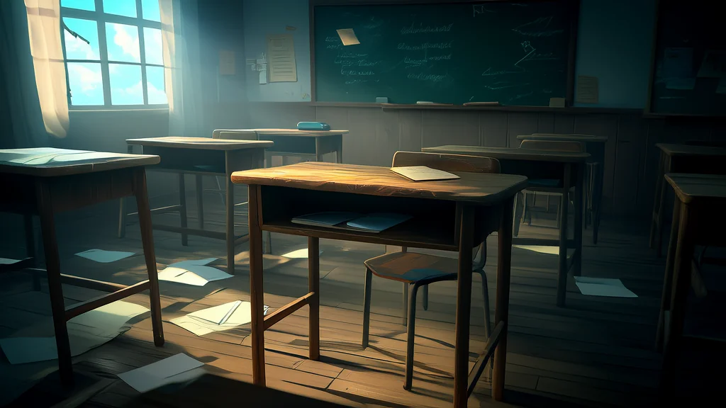 最后一排的午休秘密：消失女生的日记本 - Weird Tales Illustration