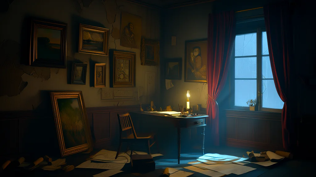 老宅画中人，梦影随风行 - Weird Tales Illustration