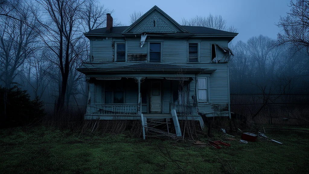 Whispers in the Walls of the Forgotten House on the Edge of Town - Weird Tales Illustration