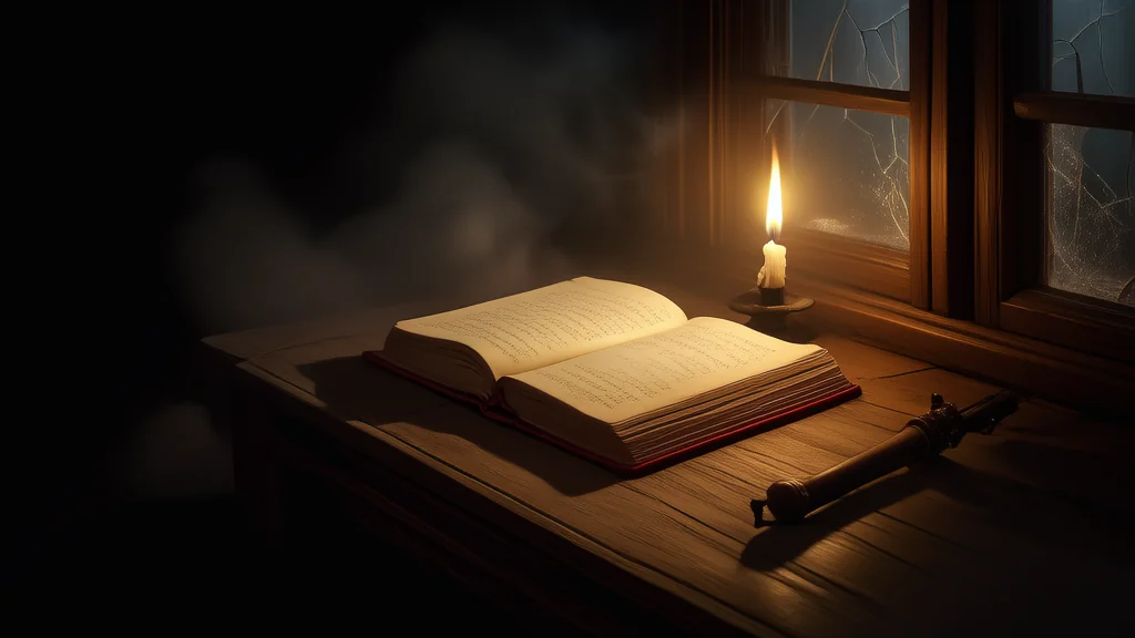 暗红笔记本与守夜人的秘密 - Weird Tales Illustration