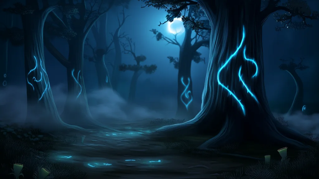 十七岁生日的黑暗森林与镜像之屋 - Weird Tales Illustration