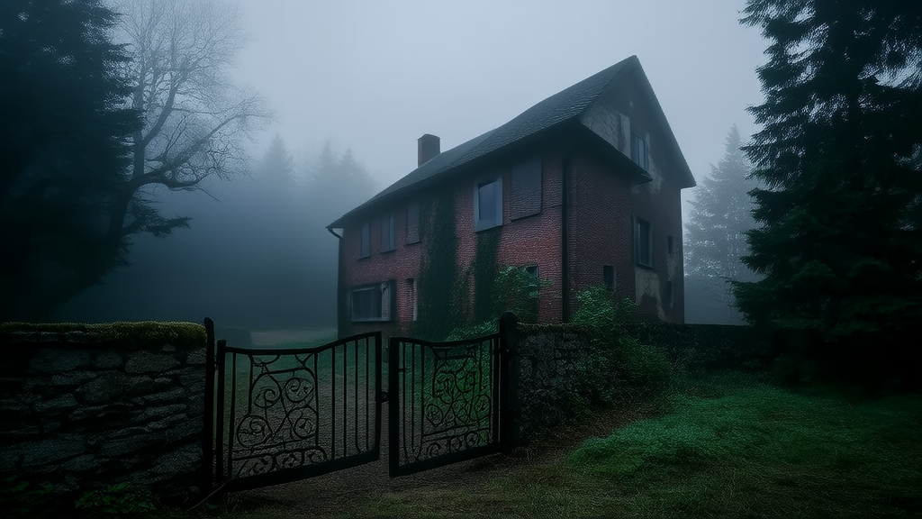 The Whispering Walls of the Abandoned Hollow House - Weird Tales Illustration