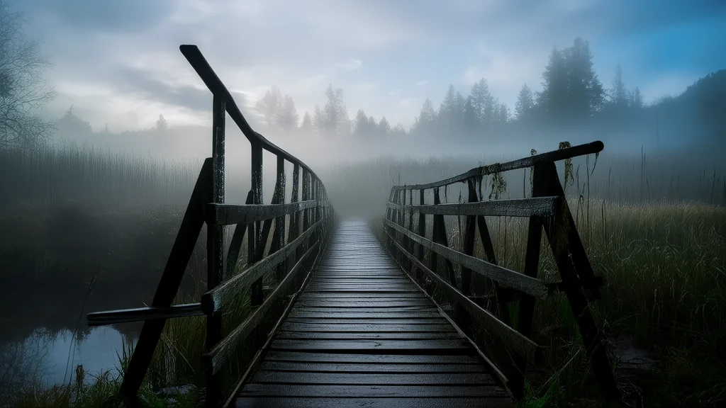 The Whispering Bridge of Eldergrove and the Secrets It Never Spoke Aloud - Weird Tales Illustration