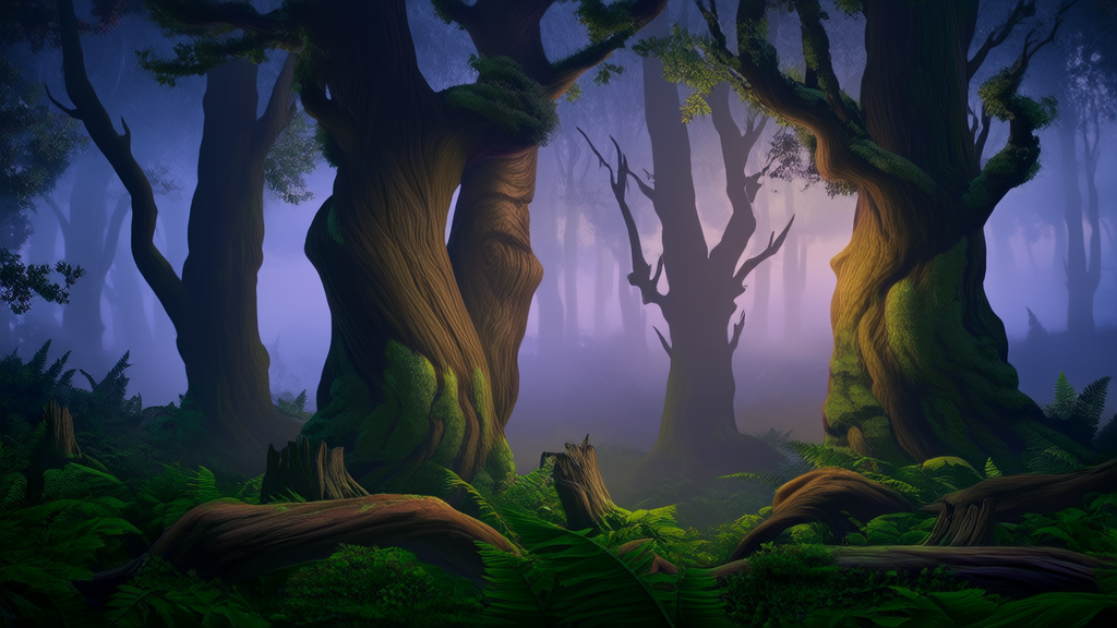 Whispers in the Woods: The Unseen Shadow of Eldergrove's Legend - Weird Tales Illustration