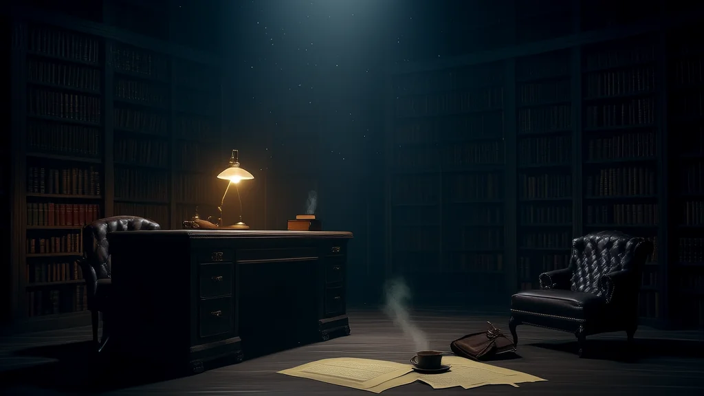 The Nameless Man in the Library and the Date That Changed Every Week - Weird Tales Illustration