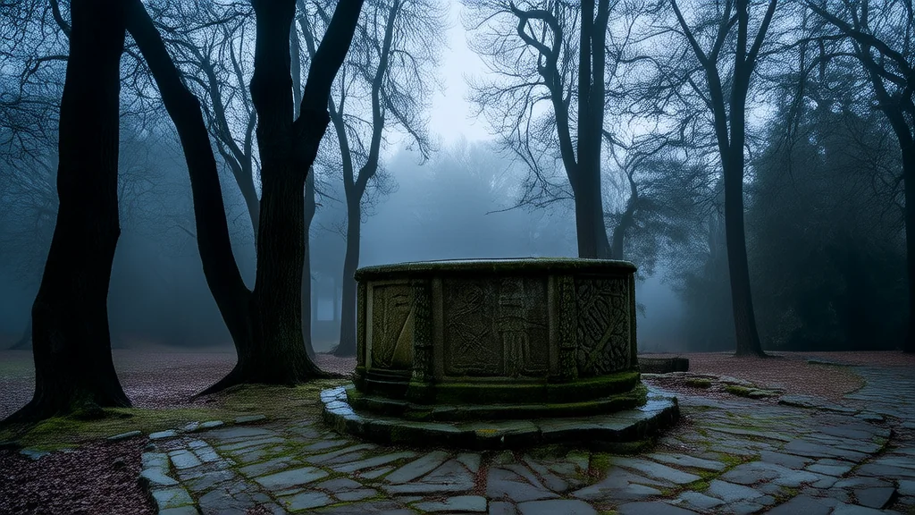 The Whispering Well of Elmhollow and the Secrets It Never Told - Weird Tales Illustration