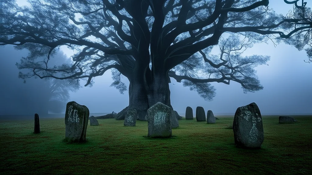 The Whispering Stones of Elmsworth and the Cartographer's Fateful Journey - Weird Tales Illustration