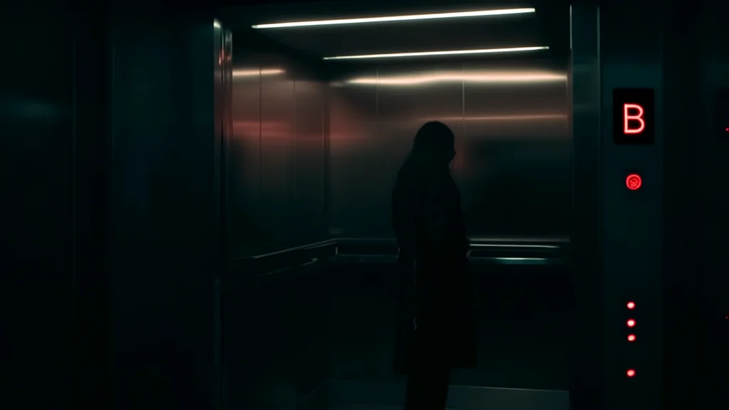 深夜电梯惊魂：她为何出现在B2层？ - Weird Tales Illustration