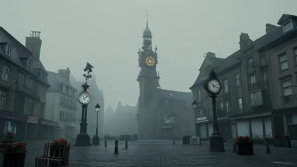 钟楼停摆后，时间开始混乱 - Weird Tales Illustration