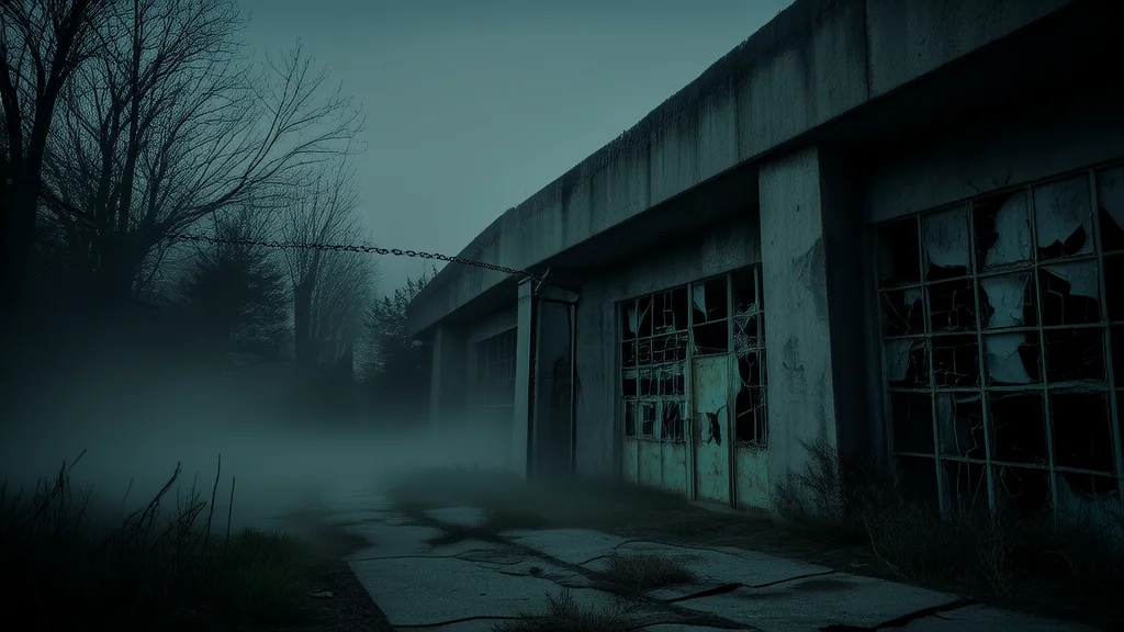 Whispers Behind the Rusted Gates of the Forgotten Hospital - Weird Tales Illustration