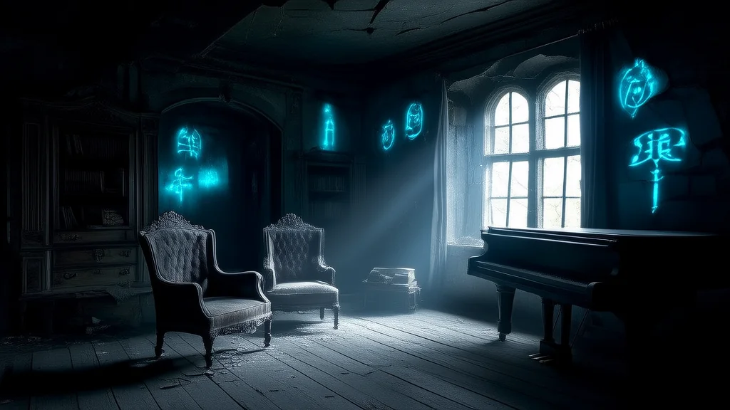 古宅符号低语，少年探寻神秘之谜 - Weird Tales Illustration