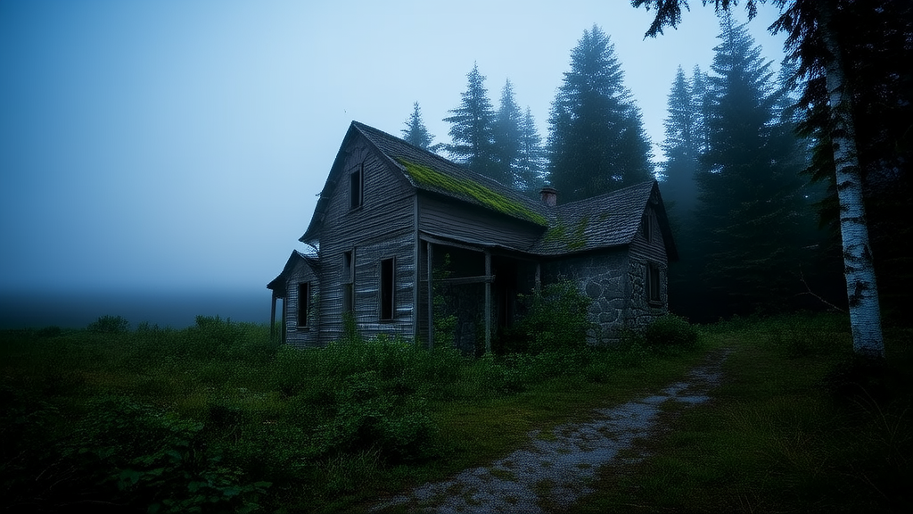 The Forgotten House at the Edge of the Forest and the Secret of Eleanor Voss - Weird Tales Illustration