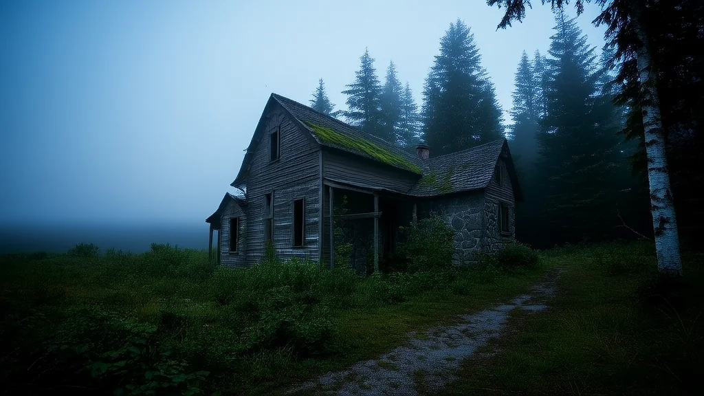 The Forgotten House at the Edge of the Forest and the Secret of Eleanor Voss - Weird Tales Illustration