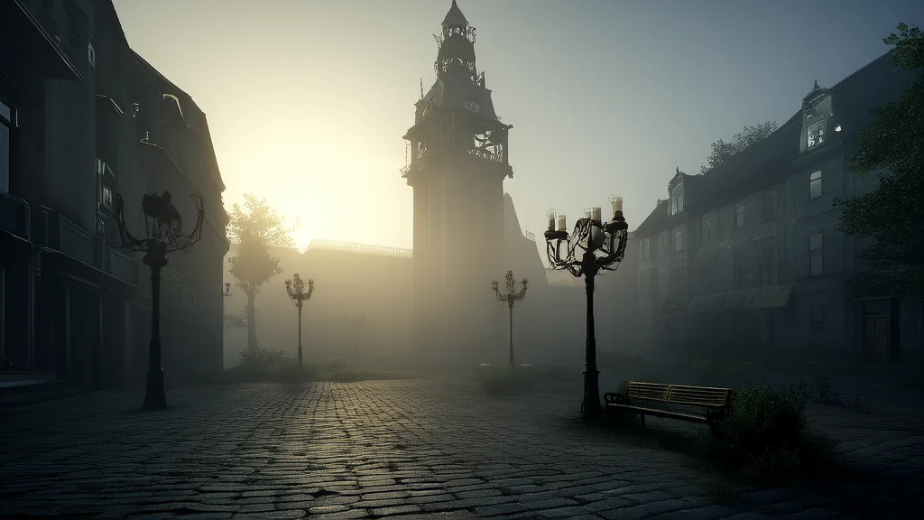 The Clock Tower's Secret Chime and the Writer Who Heard It Every Morning - Weird Tales Illustration