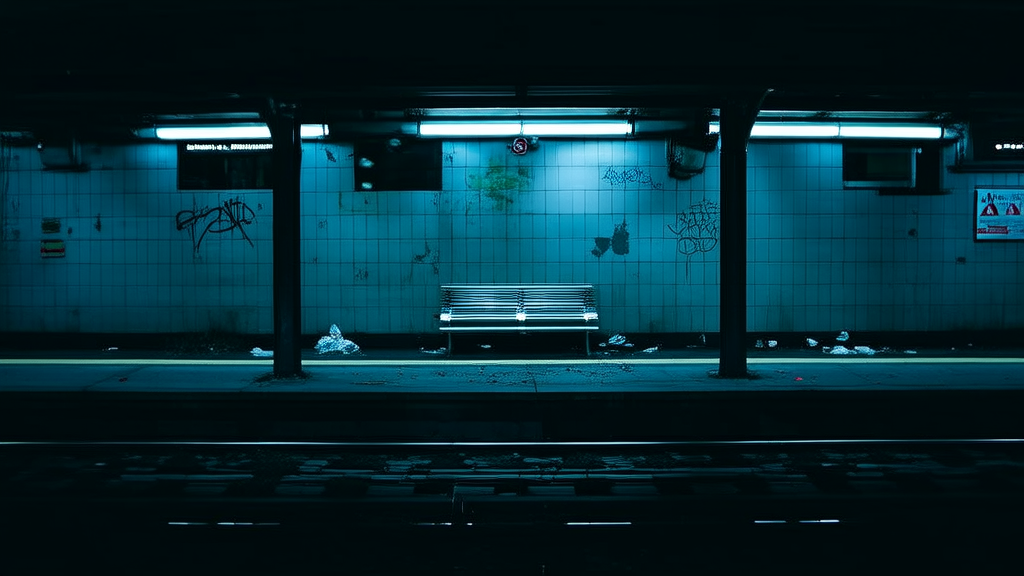 The Midnight Platform Where Time Collapses and Trains Never Come - Weird Tales Illustration