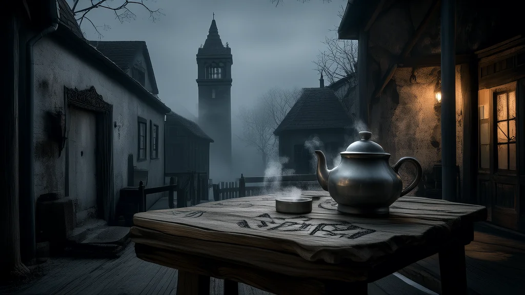 迷失在时间裂缝的梦中茶馆 - Weird Tales Illustration