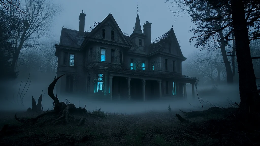 The Whispering Walls of Eldergrove's Forgotten Mansion - Weird Tales Illustration