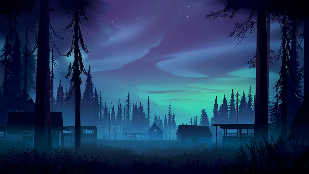 Whispers in the Pines: The Summer the Sky Changed in Elmsworth - Weird Tales Illustration