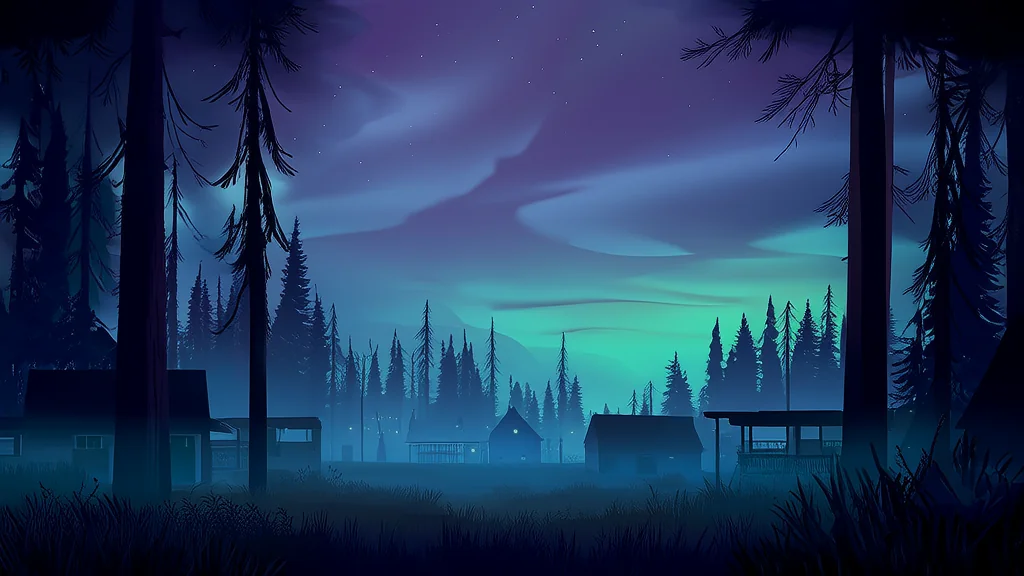 Whispers in the Pines: The Summer the Sky Changed in Elmsworth - Weird Tales Illustration