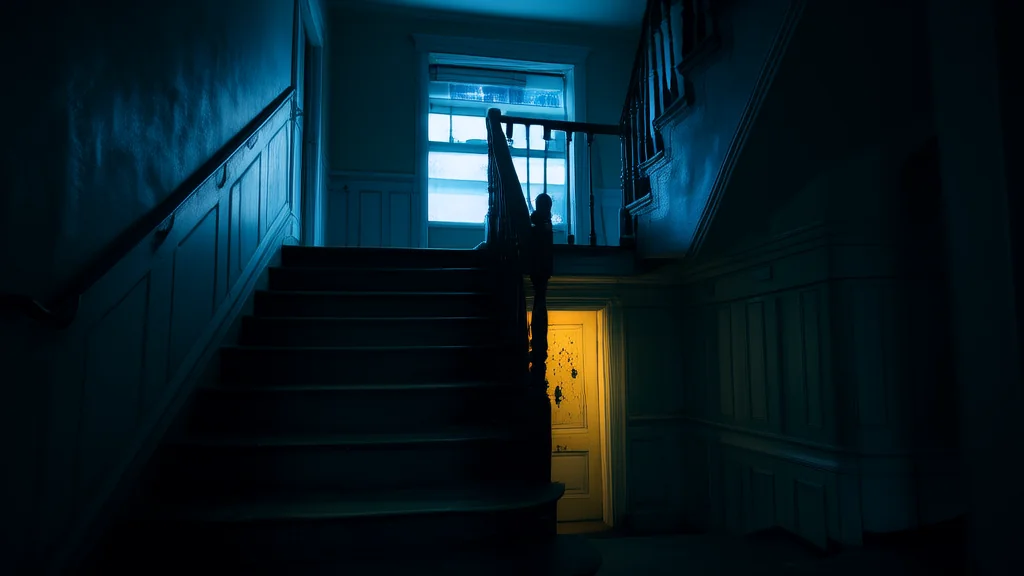 旧楼深夜的赤脚声与神秘汤碗 - Weird Tales Illustration