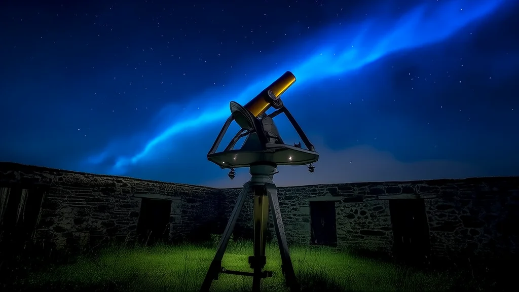 夏夜奇光：消失的观星台秘密 - Weird Tales Illustration