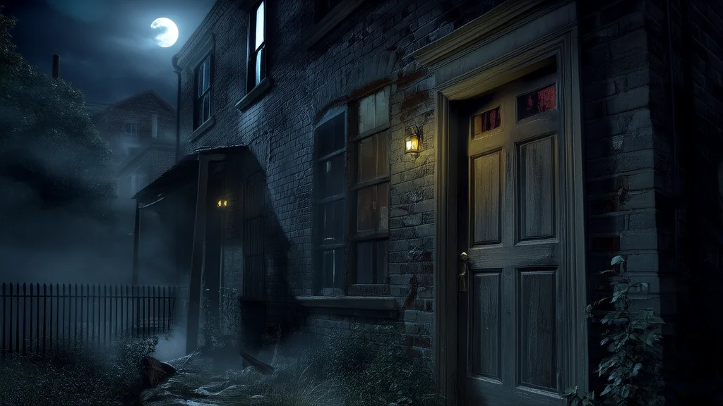 镜中之门，荒楼夜语 - Weird Tales Illustration