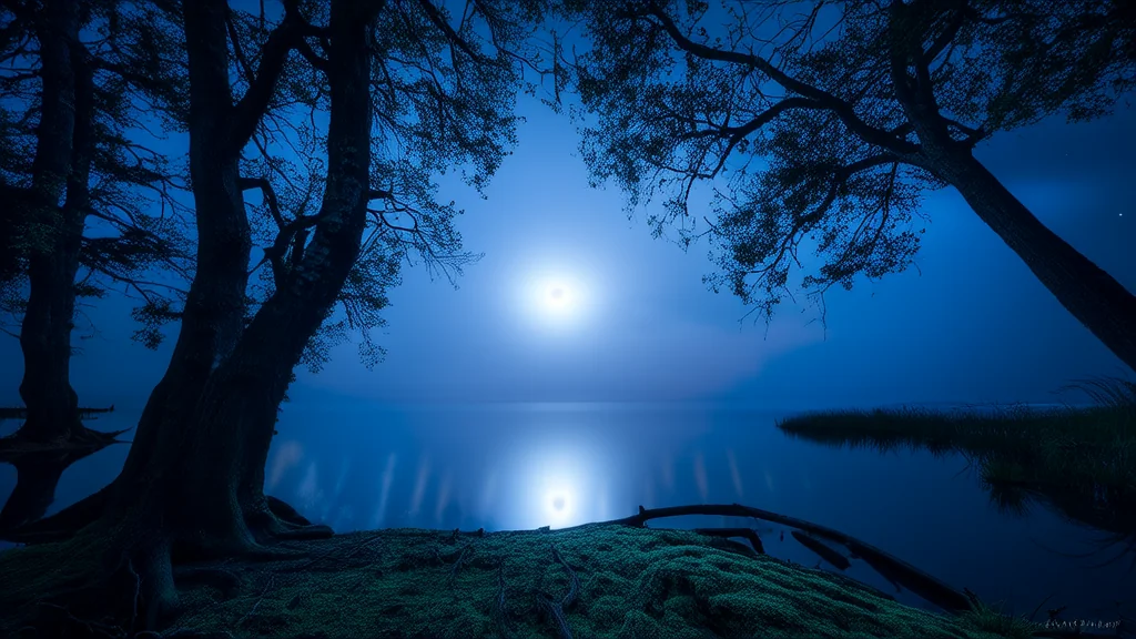 镜湖夜影：消失的过去 - Weird Tales Illustration