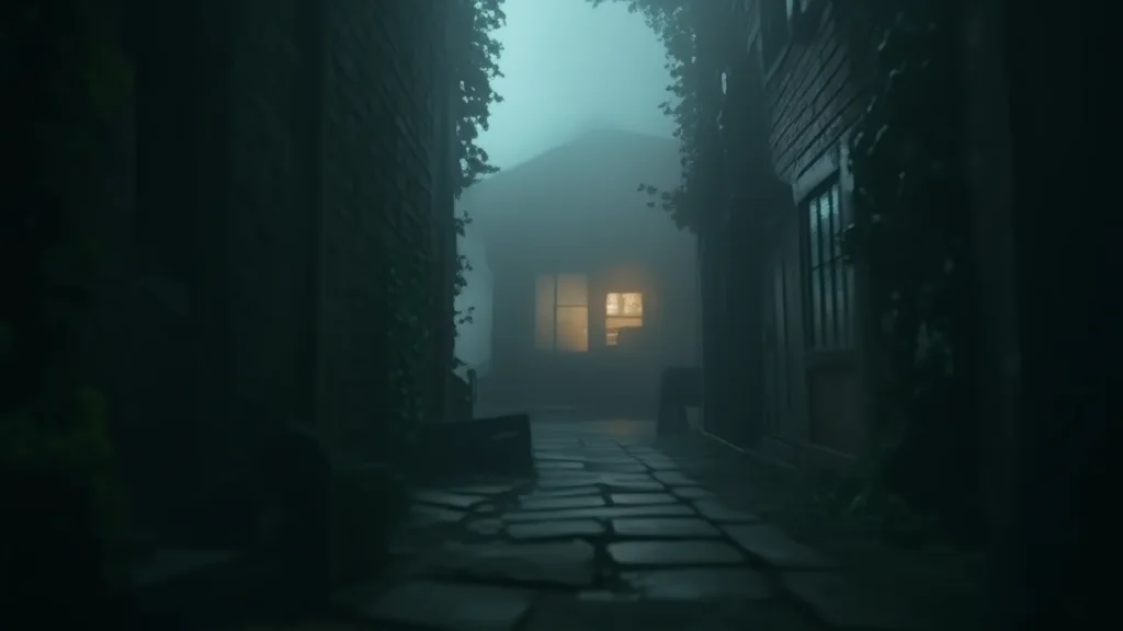 The Forgotten Shop at the End of the Crooked Street and the Murmurs That Never Stopped - Weird Tales Illustration